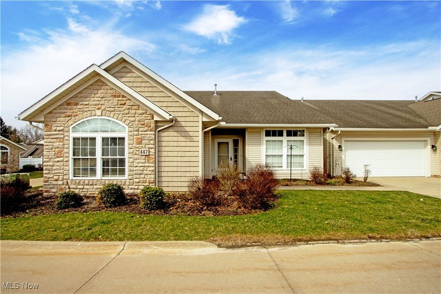 Welcome to The Groves, a welcoming condo community that features a clubhouse perfect for hosting events and available for residents to rent for private gatherings. Enter this stunning Weaver Legacy build and discover a bright, open floor plan with a spacious great room adorned with beautiful hardwood floors from the Ohio Flooring Company and charming decorative chair rail. The eat-in kitchen is equipped with solid laminate countertops, hardwood cabinetry, and a generously sized pantry. It's an ideal space for entertaining friends and family during meals or cozy game nights in the roomy dining area. This home includes two bedrooms and two full baths, both with brand new carpeting, while the master bedroom boasts a large walk-in closet. Additional storage can be found in the oversized laundry room, which features a utility sink, and there's even a newly carpeted bonus room off the laundry that can serve any purpose you desire. With a two-car garage and attic access, this turnkey home truly has everything you need! Schedule your showing today!