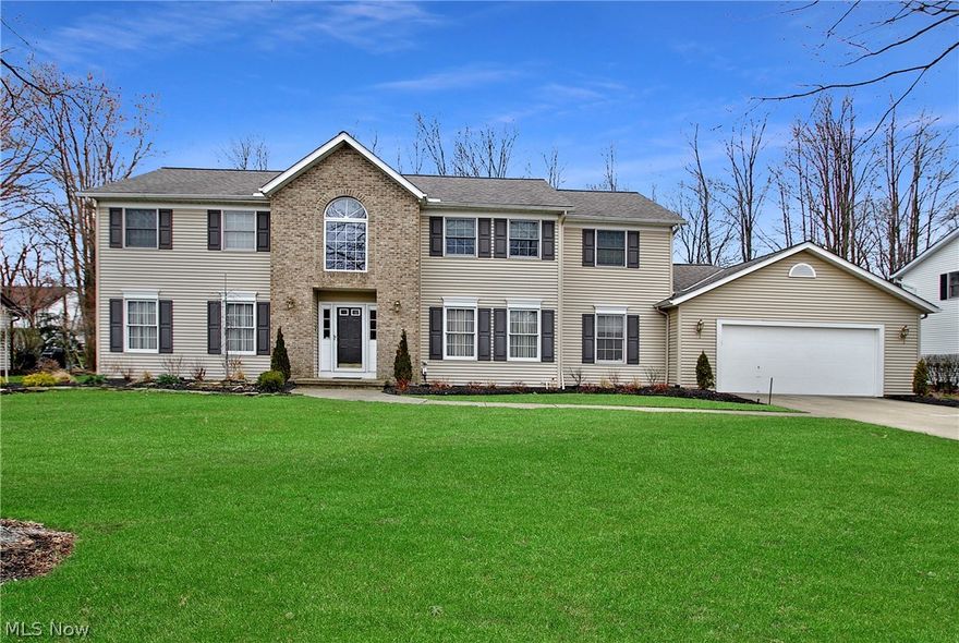 A truly exceptional Highland Heights home, THAT YOU MUST SEE IN PERSON ! Located in the desirable Highland Woods community.  Upon entering you are lead into a stunning two-story foyer which is highlighted by an extra wide staircase and chandelier. The gourmet kitchen has a very large island with all newer Corian countertops, an abundance of cabinets, beautiful oak flooring, and a newer double oven (2017) Directly off the kitchen, is a 3 season room overlooking the back yard with sliding glass doors that lead right to the brick patio! The formal dining room will be wonderful for all of your holiday dinners. Sizeable family room boasts custom cabinetry and newer carpeting. Additional 1st floor features include laundry, office, that could be used as a 5th bedroom and full bath. Upstairs you will find 4 bedrooms, the large master suite (13x18) boasts a spacious attached master bath with a whirlpool tub, New sky lights, sitting area and an enormous walk-in closet with built in safe.  In the