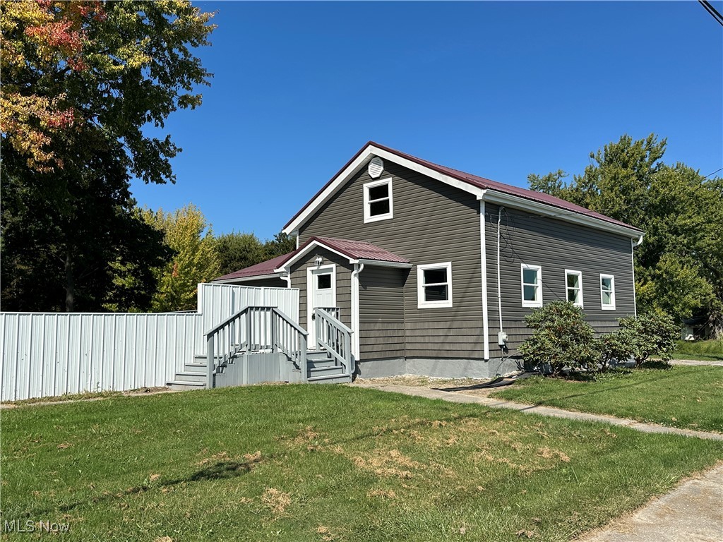 Total Home Remodel on 1.86 Acres in Conneaut, Ashtabula County rural area. This beautifully upgraded house offers the perfect blend of modern luxury and peaceful country living, all on a spacious 1.86-acre lot. Property Highlights: Spacious First Floor Master suite. This house has 3 bedrooms total, 2 full bathrooms, and a half bathroom upstairs. Featuring sleek vinyl/LTV flooring throughout. With a New HVAC System, Air Conditioning system and Water Tank.
Enjoy your own private oasis on your back patio while nature seasons change. Relaxation while you watch the kids on bikes or other outside activities. Recent Upgrades and Improvements include a new HVAC system, plumbing, electrical panel, hot water tank, steel roof, and electrical system ensuring peace of mind and energy efficiency. General Home Inspection and Septic Inspection: Completed on 9/15/2025 with most noted items addressed, providing a smooth transition for your new home. Prime Location for Great Country Living just 15 minutes to Lake Erie, Covered Bridge Pizza and Village Green Golf Course. Enjoy the tranquility of rural living with easy access to local amenities.
Enjoy the tranquility of country living with easy access to local amenities around the county. This exceptional house offers the perfect combination of modern amenities, outdoor living, and serene surroundings. Home comes with a Full Home Warranty that covers all the extras. Don't miss your chance to own this remarkable property! Schedule your private showing today!