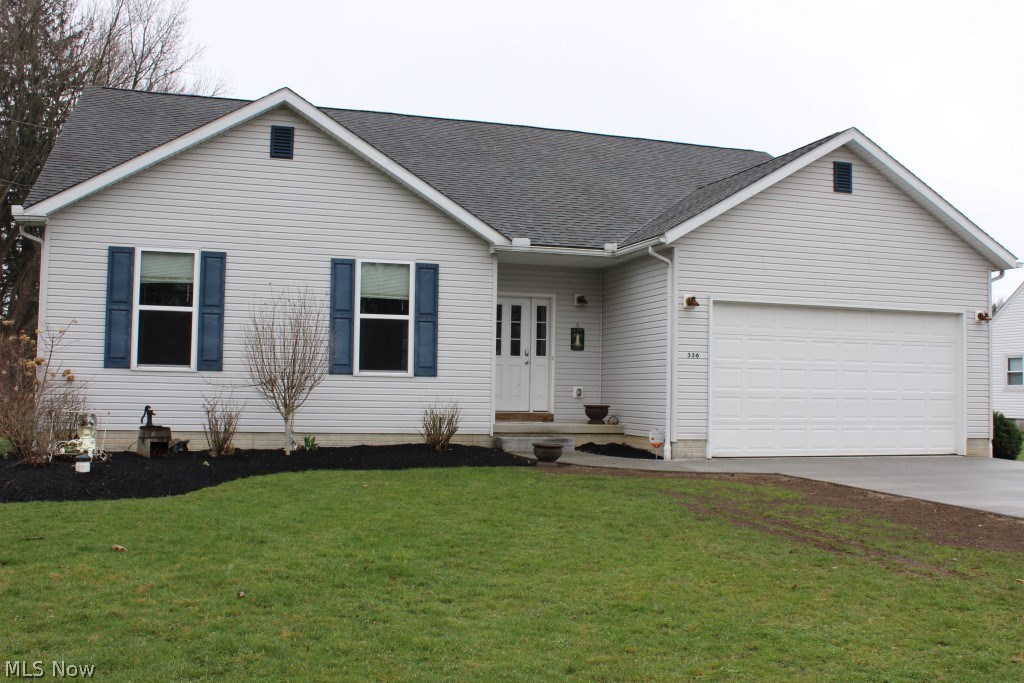 Outstanding value for this 1.5 story built 2007 with 4 bedrooms, 3 baths, approx. 2530SF (main level & up), neutral décor...freshly painted with 9' ceilings, 1st floor master & laundry on .8 acre level lot* Energy efficient with 6" wall construction* Open floor plan with 3 bedrooms, 2 baths on 1st floor plus 1 bedroom, 1 bath & TV room on second floor* Fully applianced eat in kitchen (stainless refrig, range, microwave & dishwasher), disposal, pantry, wood like floor & slider to patio* Upper level...all new carpet and paint with additional master suite with sitting room/office, bath with walk in tile shower, garden tub, tile floor & full wall closet with storage shelves* 14 course unfinished basement with poured walls, glass block windows, & built in shelves* 90% eff furnace* 200 amp service* Softener* Patio with pergola* Gazebo* Doll house...(could be utility shed)* Home warranty provided* Well & septic inspection completed & approved by County, 4/2016* WDI inspection completed, 4/2