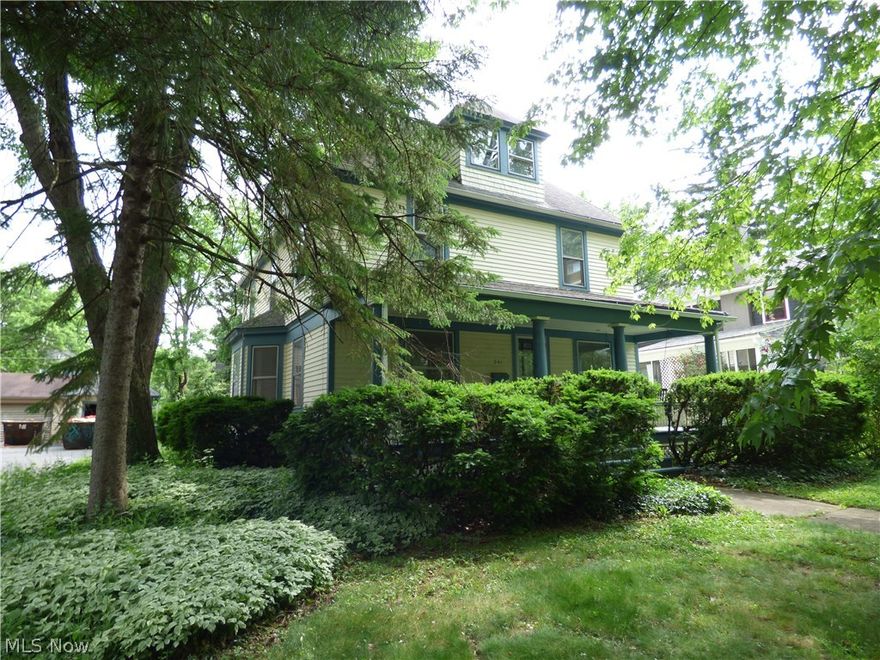 Desired location in the heart of Oberlin.  Walking distance to college and downtown.  Century home with original oak molding and doors.  Very large living room with fireplace.  Cherry cabinets in kitchen that also includes built in desk and cabinets and dinette area.  Four bedrooms with generous closet space.  Also a third floor that may be used as bedrooms, recreation area or as you choose.  Priced to sell.