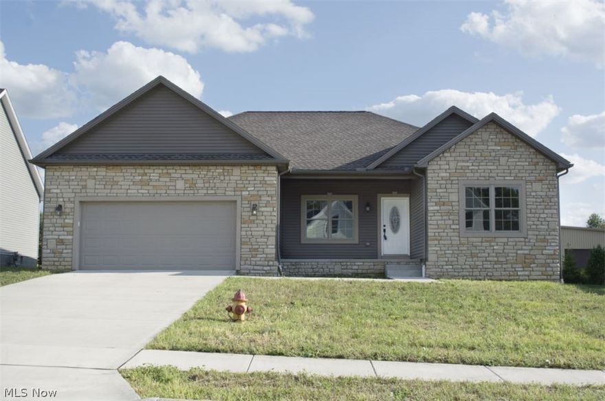 Brand new ranch home Approx 2000 Sq.Ft by Durkin Homes now completed and ready for your furniture. Features great room w/ vaulted ceiling and gas stone fireplace, custom kitchen with all granite tops and stainless appliances including ceramic tile floors. There is also a formal dining with pergo wood floor. The master bedroom has vaulted ceiling and also gorgeous custom master bath with huge walk in all tile shower and granite counter tops. The split bedrooms are on the other side of the home with an additional full bath. This home also has a huge full basement already dry locked and ready to be finished plus plumbed for a full bath.