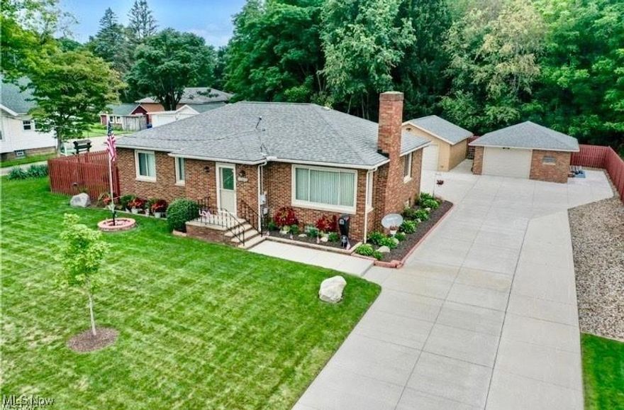 Convenient Location. Excellent opportunity for home-based business, other businesses, or rental. Zoned IC-R: Intensive Commercial (**City-Approved Signage**) Residential would make a great live/work space with the office upstairs and owner's apartment downstairs, a mother-in-law suite, or wherever your needs take you. Permanent sign for business advertising is already in place. This 3-bedroom, 2 full bath Ranch is located in a prime area with excellent traffic count. This unique property offers both residential comfort and commercial potential, making it an ideal investment. Completely updated throughout, providing modern amenities and ample space for versatile use. Main level contains Updated kitchen and full bathroom, three spacious bedrooms, and an enclosed sunroom with new patio doors featuring built-in blinds. Lower Level has been completely finished as well with a Full kitchen & bath, enhancing its potential for dual-family occupancy or a seamless blend of residential and commercial use. Additional Upgrades (2017-2021): New flooring, new windows & Blinds, crown molding, Fixtures, appliances, AC and furnace, plumbing (pex), gas lines ran from the road to the home, additional garage/pole building with new doors on both garages, newer roof, an extended concrete driveway, patio, and walkway, cedar and chain-link fencing, new drainage lines, and updated exterior elements on the garages (siding, fascia, soffit, downspouts).