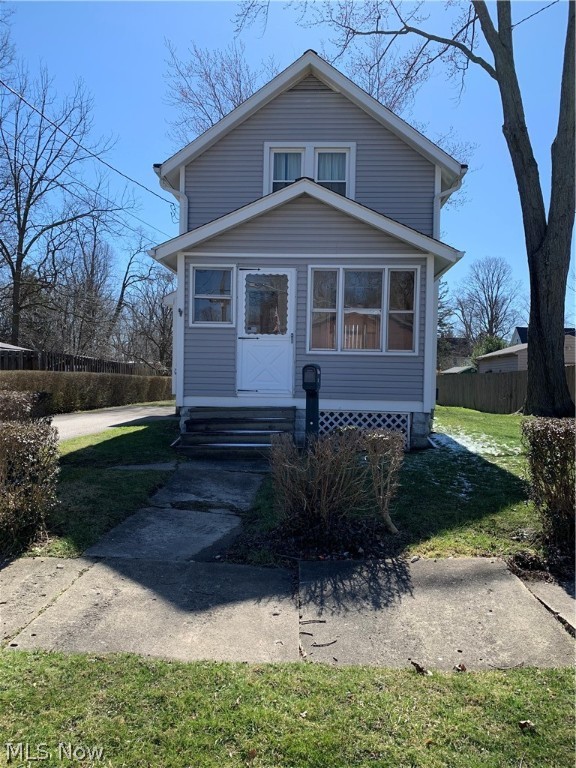 Come have a look at this one and a half story home two bedrooms, living room, dining area and kitchen within walking distance of the Lake County Metro Parks Walking/ Biking path. The Painesville Country Club is just a short ride away. The Painesville Recreation Park holds activities for all age groups. Morley Library and Lake Erie College are located within close proximity. This home is within walking distance to downtown Painesville. The furnace was replaced in 2022, and the air conditioning unit. The hot water tank was replaced in 2019. The washer and dryer both stay, The vinyl siding and windows have been updated as well.
