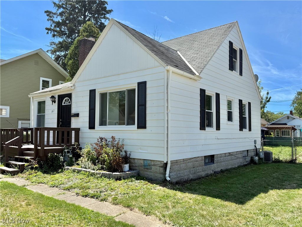 Welcome to 367 Concord Ave, this completely remodeled Cape Cod is beautifully situated on two parcels in Elyria. Built in 1946, this well-priced gem offers 1,154 sq ft of living space with two bedrooms, one full bath and one half bath.
Step inside to discover hardwood floors throughout and natural light streaming through the living area. The first floor features a cozy living room with a fireplace, a nice sized bedroom, and a full bath, offering both character and function.
The kitchen is equipped with updated appliances and opens directly to a deck overlooking a spacious, fenced-in backyard—perfect for outdoor gatherings. Schedule your showing today!