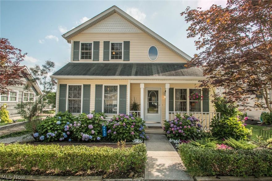 Your piece of paradise on water is awaiting you... tucked away on 100-acre stocked Muzzy Lake in a private lake community, but just minutes from Routes 44/76, Kent, Rootstown! Complete with convenient public water/sewer, this Original Owner 4-Bed, 3-bath Saltbox with Victorian touches on a deep, flat lot right on the lake will charm you and your guests with its screened porch and sunroom, both with water view! Recently updated kitchen with newer Stainless (2015), quartz counters, glass tile backsplash and hardwood. First floor owner's ensuite Master, First floor laundry make for easy living while your second-floor guests enjoy awesome views and have full bath to themselves! Detached 28x40 garage with two overhead doors provides plenty of room for water toys, boat, mower, MORE! As if that's not enough, garage also has large attached shed on the back with rear access! Current owner has used as year-round residence but it would be perfect for seasonal use as well! Tankless water heater, 2