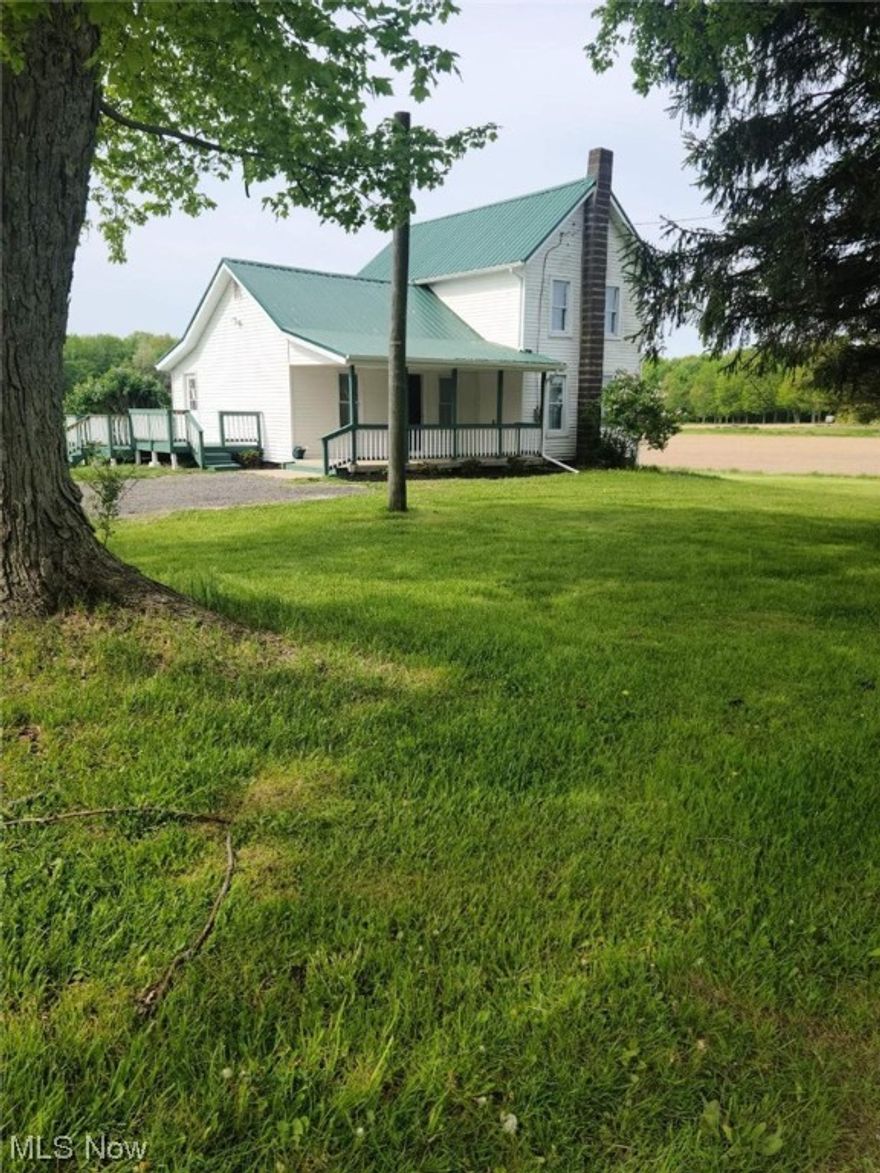 Newly remodeled 3 Bedroom Country Home / Vinyl Sided / Newer Windows / New Metal Roof / New Hickory Kitchen Cupboards / New Countertop / Much new electric & plumbing / Main floor Laundry Room / New Electric Fireplace in living room / 24 x 32 Detached Metal Garage on a Country Acre / Covered Front Porch to enjoy the country views / Minutes to Pymatuning Lake