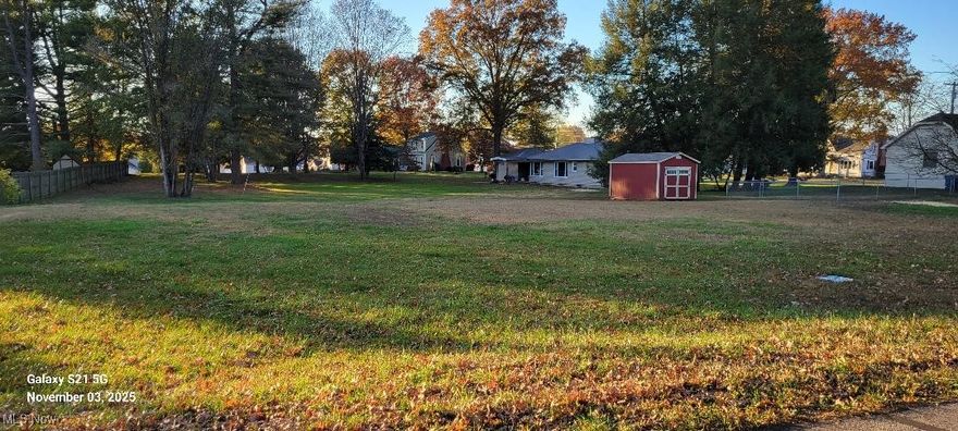Water tap estimated @ $2,000 for hook up at $250. & meter fee of $225 + laying the line/ Sewer hook up estimated @ $6,000 tap fee + tank (price to be determined.
Gas & electric nearby - no utilities on property
Abandoned alley beside fence
See Muskingum Twp. zoning for setbacks

Red storage building is NOT on this property