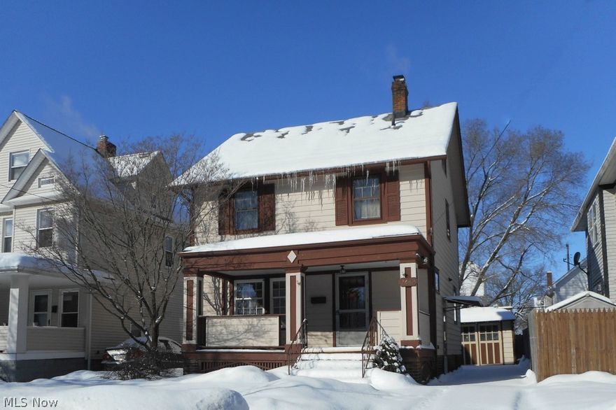 You’ll know you’re home the second you step into this warm and cozy, carefully maintained front porch colonial which has been owned by the same family since 1958.  Entertain your friends and family in the spacious formal dining room which features a cozy window seat then finish the evening’s festivities in the elegant living room which boasts a decorative fireplace and recent windows.

You can while away your relaxing afternoons on the delightful front porch or under the covered patio in the private, park-like back yard.  The convenient eat-in kitchen features tons of space and bright, sunny windows and is ready to be remodeled to suit today’s choices.  There are three roomy bedrooms which boast great closet space and, for the growing family, a partially finished third floor awaits to be transformed into a fourth bedroom.

Stunning wood floors throughout are ready to be refinished and the partially finished basement offers a shower and toilet to make a second bathroom.  The list of