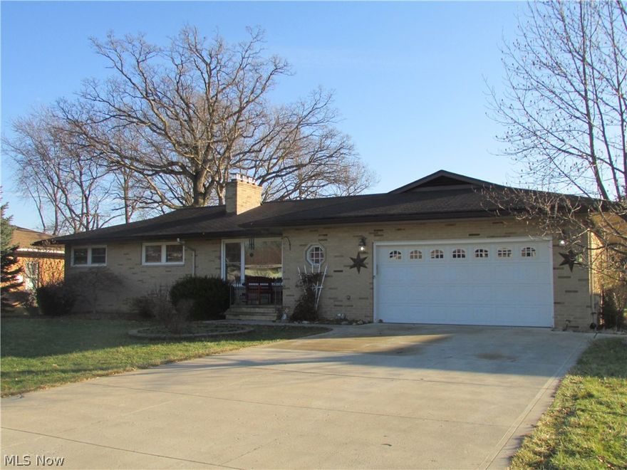 Sprawling 3 bedroom, 3 1/2 bath custom built Brick ranch originally owned by Dan Vezber, the builder and developer of Vezber Drive, Updated Kitchen with ceramic flooring, newer cabinets and Stainless Appliances (Refrigerator approx. 5 years new, microwave 3 months new) overlooks the fenced back yard with Patio, English flower garden w/fountain and large shed. Adjacent to the kitchen is the family room which overlooks the 12 x 9 Sunroom, the cozy Formal Living Room w/Fireplace Opens up to the Formal Dining Room w/Built in shelves, Master Bedroom has its own private updated Full Bath, Hardwood Floors & Ceiling Fans complete all the bedrooms.
The 1698 Full Basement includes a Finished Rec Room, Full Bath, Kitchen w(/Gas Line for Range and outlet for Refrigerator), Man Cave w/Gas Fireplace, & Laundry Area & Vented Glass Block Windows, 
Updates include Trane Furnace/AC 2010, Electrical Box 2010, Gutters, Downspouts, & Overhangs 2010, Windows 2008 w/transferrable warranty, Extra Wide Drive
