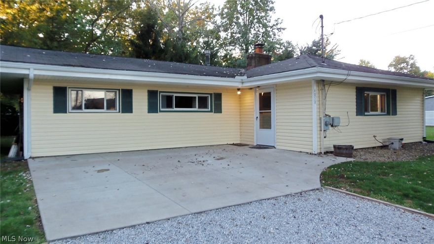 Great location, near lake, with slight lake view.  Spacious level lot  57% of an acre! Huge yard for neighborhood. 3 parcels  Ranch  home Offers very open floor plan. Huge first floor master bed rm. First floor Laundry room.  Updated wirering. New Ceramic tile flooring in Kitchen, foyer, and dining room. Completely recently remodeled Kitchen & bath room. Living room with sliders &  2 skylights to cement patio and private rear yard. Wood burning fireplace in the kichen/dining rm. works owner cover due to small children and pets.