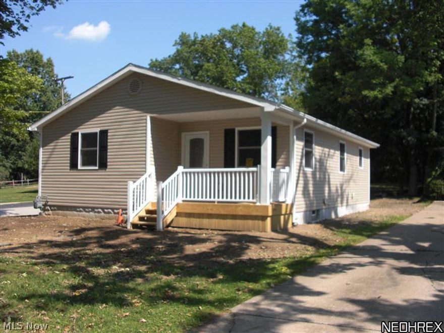 Picture yourself in this charming 3 bedroom ranch. Featuring an open floor plan, spacious kitchen decked out with stainless steel appliances, side by side refrigerator, oven/range, microwave and dishwasher! Master bedroom with master bath, ceramic tile and shower. 2nd full bath w/tub. 1st floor laundry. Home is located near park with swimming pool, playground, pavillons & baseball fields. Deep back yard leaves plenty of space. Room for a 2 car garage that can be added. Room in basement could be finished.