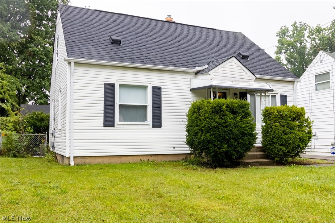 Looking for a 3 bedroom, 2 full bath Cape Cod! This home has a large eat-in kitchen and private covered patio off the kitchen. Updated/renovated bathroom on main floor. Amazing 2+ car garage with plenty of storage and extra parking on the paved driveway. Come check out this charming home!