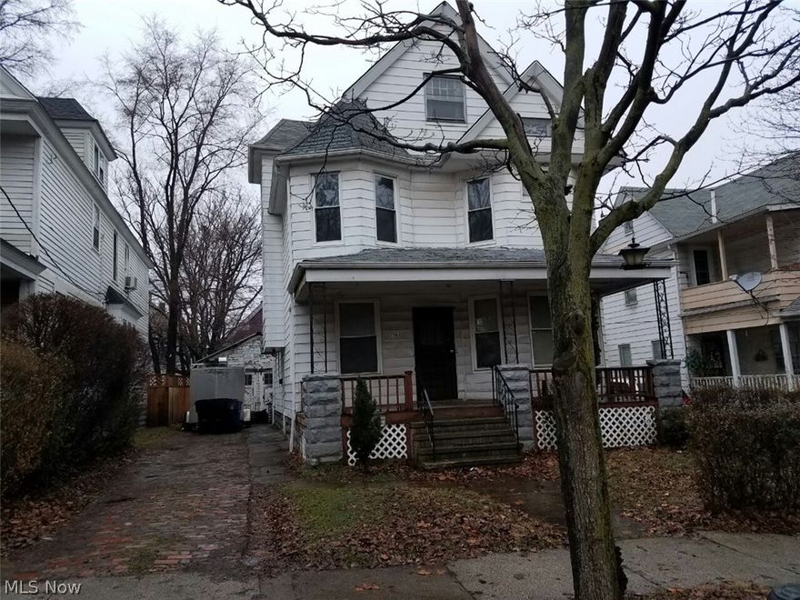 Great Investment Opportunity!! Located in desirable area, minutes from downtown; walking distance to Lake Erie.  This two family colonial boasts over 1992 sq. ft.  Featuring 3 bedrooms; 2 baths.  Cozy living room provides decorative fireplace.  Formal dining rooms with built ins.  Kitchen offers ample cabinetry.  Sold 'as is'.  Schedule your showing today and submit your offer