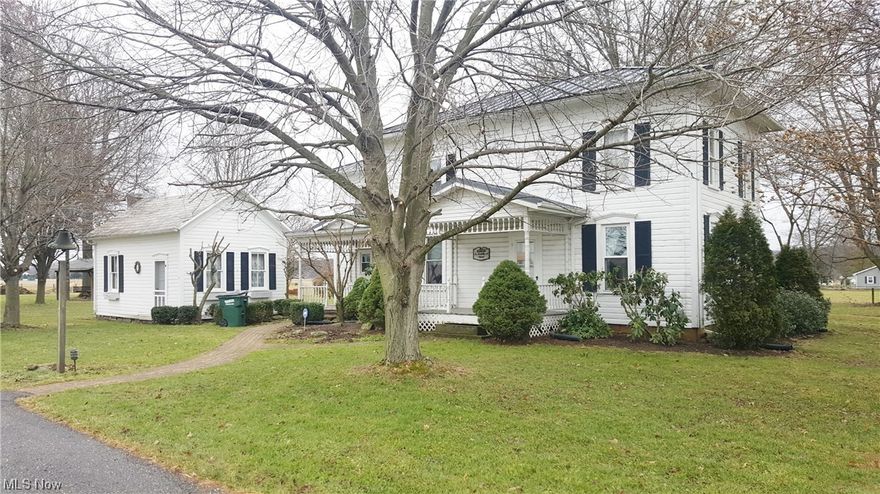 3-5 Bedroom, 2 Full Bath Rental Home. Large spacious home situated on 1 acre. Free gas! Water/sewer/trash included in monthly rent. Tenant pays electric only (avg-$120 Mo). 1 year lease. No pets! No smoking! Detached 2 car garage. Picnic pavilion and fire pit. Additional summer kitchen. Tons of room, and plenty of storage. Living room features gas fireplace. A/C on 1st Floor only. (Large barns not included with rental). Dishwasher, stove and fridge included.