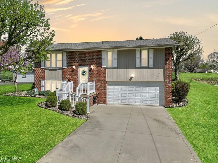 Welcome to this move-in ready 3 bedroom, 2.5 bathroom home that is beautifully maintained and includes great updates! As you step into the home you are greeted with plenty of natural light from the large windows. The cozy living room flows into the kitchen with ample cabinet space and updated countertops. All appliances stay with this home! The stunning rear addition to the home features cathedral ceilings and oversized windows. This room connects to the elevated back deck on which you can enjoy your large backyard. The main bathroom in the home was modernly updated featuring a walk-in shower. Newer windows throughout the home. All 3 bedrooms are on the main floor with the primary bedroom featuring an attached half bathroom. Downstairs is a comfortable family room, another full bathroom, and laundry room. Clean garage which can fit 2 cars. Take a virtual tour via the link in this listing! Call today to schedule a showing!