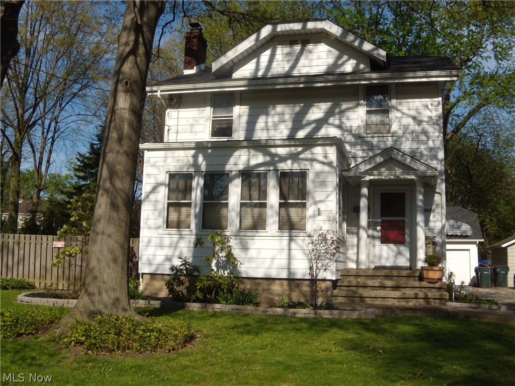 Beautiful Colonial in Cuyahoga Falls with charm and character. Great home for entertainment and family functions. 3 bedrooms 1 1/2 baths on a large lot! This home has been meticulously cared for and has many updates. Newer carpet, fresh paint, and beautiful woodwork throughout. The large living room features a wood burning fireplace and built in cabinets. There is a beautiful built in wall length cabinet in the formal dining room. Lots of cabinet space in the updated kitchen which also features a dining area. 3 nice bedrooms and an updated full bath on the second floor. In the waterproofed basement you will find a rec room, office, laundry room, and new half bath. Step out back and enjoy the outdoors on the rear deck and the private fenced in yard with a patio and fire pit. New roof and gutters 4 years ago. All appliances stay including the washer and dryer. 1 year home warranty included. Great location convenient to Portage Crossings, The Riverfront, and Route 8.