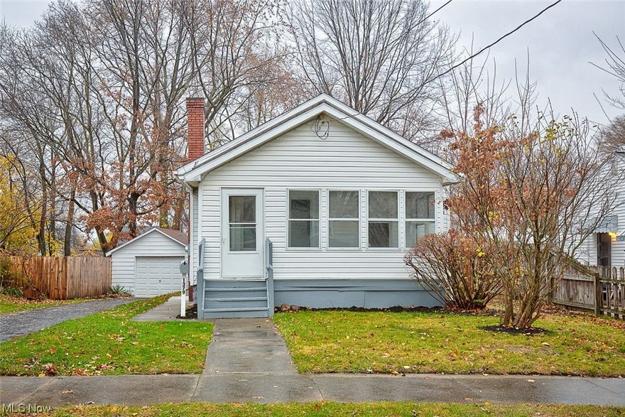 Welcome Home to a classic touch of Americana. Picture perfect 3 bedroom, 1 bath ranch. This will be one of the best and cleanest homes you will see. Completely updated and ready for new owners. Picturesque fireplace welcome you home. Large dining room and spacious kitchen make this a great place for family dinners and or entertaining. 1st floor laundry/mudroom combination make this home a true 1 floor living space. Beautifully updated tile bath with classic tile shower and linen closet, and the 2 main level bedrooms finish off the 1st floor. Enter the front door through the timeless enclosed porch 3 seasons room. Great place to begin the day or unwind. Large dry, water proofed basement houses the 3rd bedroom with egress window. Glass block windows, high efficiency furnace and brand new HWT finish off the lower level.  1 car detached garage, multi level deck and a large fenced yard will make this place you will be proud to call home.