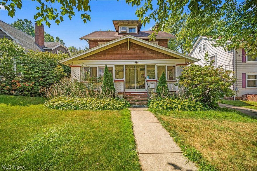 Investor Special! 4-bedroom, 2.5-bath home on a great street in Akron, currently tenant-occupied month-to-month at $1,100/month. Features a spacious living room with central fireplace, large kitchen with value-add potential, and a convenient half bath off the rear entry. Second floor offers 3 bedrooms and a full bath. Partially finished basement includes laundry and a second full bath. Enclosed front porch adds extra usable space. Major mechanicals include furnace (2017) and hot water tank (2025). Solid bones with opportunity for updates and increased value- ideal for investors or rehabbers!