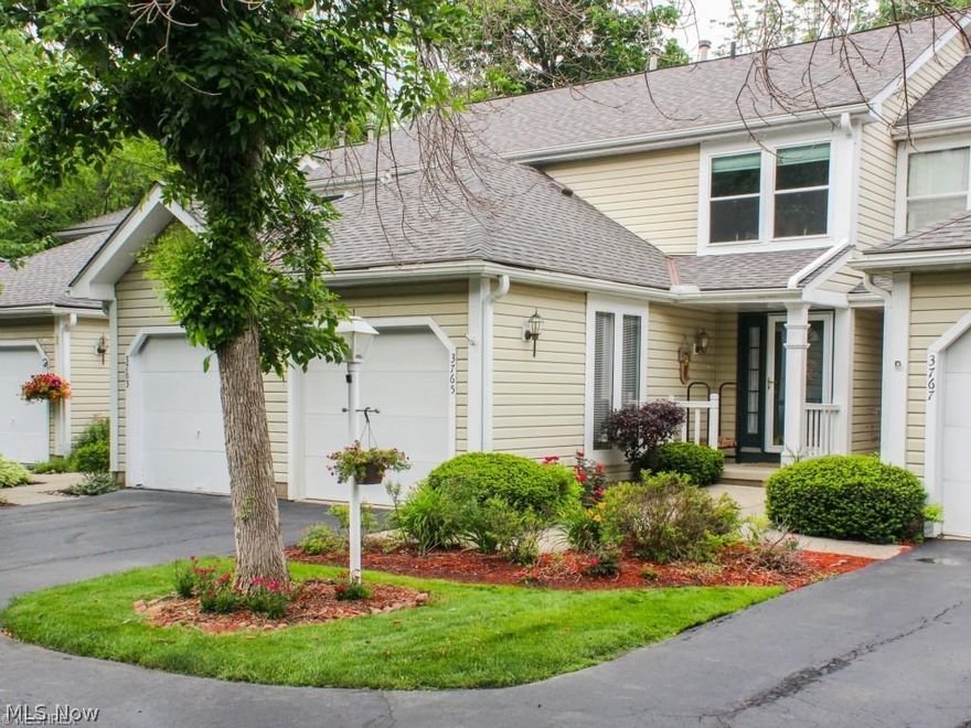 Welcome home to this VERY well maintained 2 bedroom condominium with loads of updates. Recently replaced roof and gutters. Hot water tank in 2017. Newer stove and fridge. Updates in 2013 to the second floor bath with new wall coverings, ceiling stucco, sink and faucets. Replacement windows throughout and newer sliding patio doors. A serene deck on the main floor and a walk out finished lower level with a charming and private patio overlooking the woods. Enjoy this ultra convenient location in this affordable and low maintenance condo!