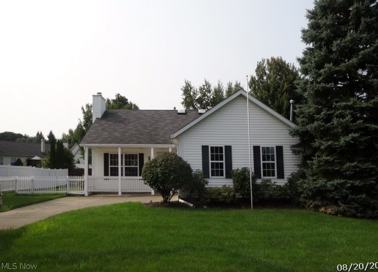 Dream no more, this is it! Affordable ranch with welcoming front porch to call home, even comes with white picket fence. A low maintenance exterior will make everyone happy. You will love this sunlit open floor plan with cathedral ceiling and comfy warming fireplace. Kitchen offers spacious feel with high ceilings, and plenty of natural light. The privacy of a master with its own bath. 2 more comfortable bedrooms and a guest bath for family, and friends, or maybe a craft, or hobby room. It is always a plus to have a conveniently located 1st floor laundry. Green and grassy backyard with deck, shed, and fence. It is time to act, call now! This property is a Freddie Mac/HomeSteps property being sold in it's as is condition. Seller will not make any repairs to the subject property, either lender or buyer requested. This property is eligible under the Freddie Mac First Look Initiative through 09/12/18. POS & any repairs, if necessary, are responsibility of the Buyer. All information dee