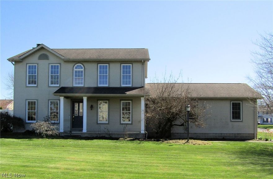 The Meanderwood development is located at the corner of Kirk Road and S. Turner Road. This 1800 SF Colonial sits at the corner of Berry Blossom Dr. and Meander Reserve Circle in this beautiful residential area which is bordered by Meander Reservoir and minutes from the Mill Creek Bike Trail!  This home features 3 bedrooms, a formal living room, dining room, spacious kitchen with dinette area including a bay window overlooking the back yard, and a family room with gas fireplace located off the kitchen with access to the deck.  The kitchen includes a gas stove, dishwasher and refrigerator.  There is a half bath located off the back hallway behind the kitchen which has access to the double garage and rear door of the house.  Two full baths are located on the second floor.  The laundry is in the unfinished basement.  Roof is appoximately 14 years old.  New sump pump.  Minutes from Rt.11, turnpike, Rt 224.