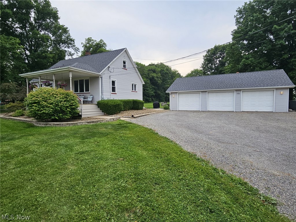This charming single-family home located at 11486 Rapp Rd in New Middletown, OH offers a peaceful and private retreat on 4 acres of sprawling land. With a 4 bedrooms, 2 full bathrooms and 1,544 sq.ft. of finished living space spread across 2 stories, this property provides plenty of room for comfortable living. The home features a classic design with a traditional layout, including a cozy living room, a functional kitchen, and spacious bedrooms. The hot tub ready concrete pad, basement fireplace and heated garage will make the cold winters enjoyable and give you ample space to store you tools and toys. The large lot size offers endless opportunities for outdoor activities, gardening, or simply enjoying the picturesque surroundings. Whether you're looking for a serene escape from the hustle and bustle of city life or a peaceful place to call home, this property offers the ideal blend of comfort and tranquility. Don't miss out on the chance to make this delightful home your own and experience the beauty of country living in New Middletown, OH.