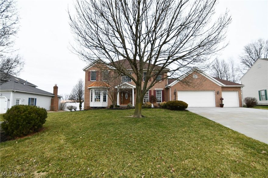 Super spacious & well cared for colonial w/4 possibly 5 Bedrooms along with 3 full & 1 half Baths! Great curb appeal with newer front door & side lights! Step into the light filled 2 story Foyer w/hardwood floor. Beveled french doors lead to private Office w/built-in shelves! Large Living Room w/decorative bow window & new carpet (2020). Open to Formal Dining Room w/chair rail, crown molding & hardwood floor. Sizable Kitchen & Dinette offers granite counter-tops, glass tile back-splash, luxury vinyl tile flooring, walk-in pantry, desk area & serving area. Also features large center island w/additional seating! Open to big Family Room with gas fireplace, brick w/oak mantle & numerous windows to let in the natural light! First floor Laundry/Mud Room. Solid 6 panel oak doors & convenient half Bath also on first floor! Turned staircase leads to 4 spacious bedrooms. Huge Master Bedroom w/en-suite Master Bath features large jetted tub, separate shower, dual sinks, ample storage & walk-in clo