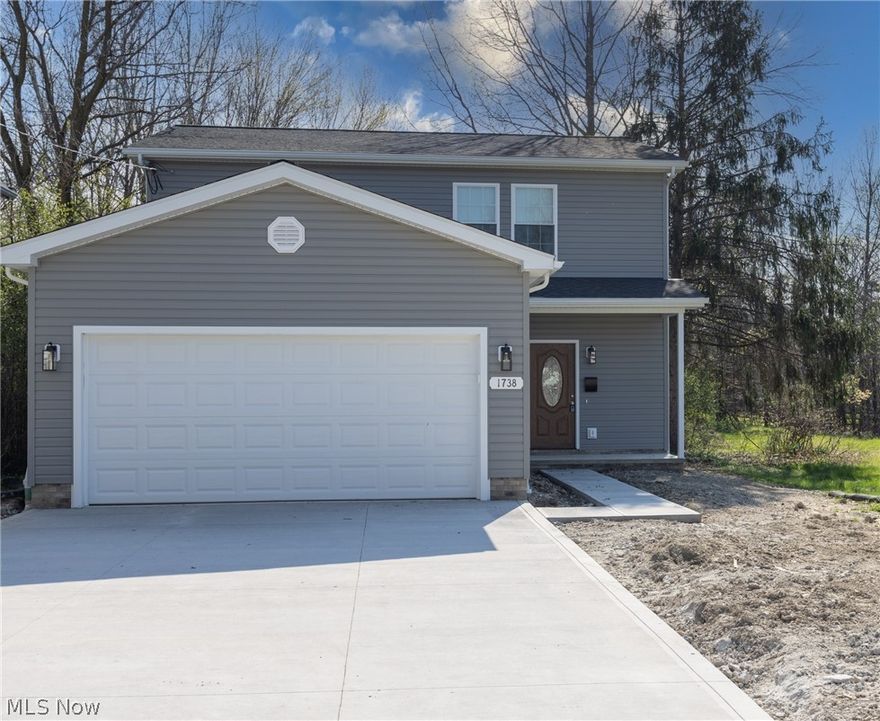 **50% / 15-YEAR TAX ABATEMENT!**
Experience modern living in this brand-new colonial, completed in April 2026 and situated on a quiet, peaceful street. This home perfectly blends contemporary design with functional convenience, featuring an open floor plan that creates a spacious, sun-drenched atmosphere ideal for both daily relaxation and hosting guests. The heart of the home is a designer kitchen that boasts a large center island, elegant quartz countertops, and premium stainless steel appliances, providing excellent workspace, additional storage, and casual seating. The expansive primary suite serves as a private retreat, complete with a dedicated en-suite bathroom for ultimate convenience. With three generous bedrooms and 2.5 modern bathrooms, there is plenty of space for family and visitors alike. To save you time and effort, the laundry room is located on the second floor near the bedrooms and includes the washer and dryer. The exterior features a two-car attached garage, which provides secure parking and extra storage space. A unique and practical advantage of this layout is that the mechanical closet is located entirely within the garage rather than inside the house, maximizing your indoor living square footage and keeping maintenance systems out of the main living areas.

In addition to the significant 50% 15-year property tax abatement, this home offers total peace of mind with an included home warranty and professional landscaping to be completed prior to the title transfer. This brand-new construction is move-in ready and designed to enhance your daily life. Contact us today for more information or to schedule your private viewing!