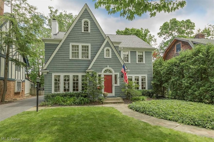 Spacious, updated colonial in the Fernway neighborhood of beautiful Shaker Heights. Updated eat-in kitchen with upscale appliances, pot filler, granite countertops and tumbled marble backsplash. Spacious living room with fireplace and french doors, formal dining room and mudroom complete the first floor. Second floor has 4 bedrooms and 2 full baths, including updated master bath with custom multihued shower and heated tile floor! Master bedroom has double closets and window seat with 8 storage drawers! There is potential for second floor laundry bonus space adjacent to hall bath. One of the 2nd floor bedrooms could be used as a family room with its beveled glass french doors. Amazing third floor with bedroom, full bath and office! Professional landscape with front and back auto drip irrigation. Many other updates including electrical (with generator backup transfer switch), 2015 roof, refinished hardwood floors, interior paint with custom finishes, driveway and window wells, glass bloc