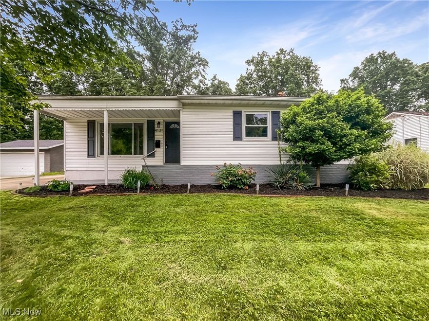 Check out this beautiful 3 bedroom, 2 bath ranch in the popular Stow community! This home features hardwood floors, fresh interior paint, and an upgraded kitchen. The vaulted ceiling, great natural light, and tasteful finishes make the living area the perfect place for gathering. In the adjacent kitchen, you'll find top notch features such as granite counters, stainless appliances, and upgraded cabinetry. All bedrooms are on the main level, plus there is additional flex space in the partially finished basement. The fenced in backyard provides the perfect private area to enjoy the outdoors. Don't miss this incredible opportunity.. 100-Day Home Warranty coverage available at closing