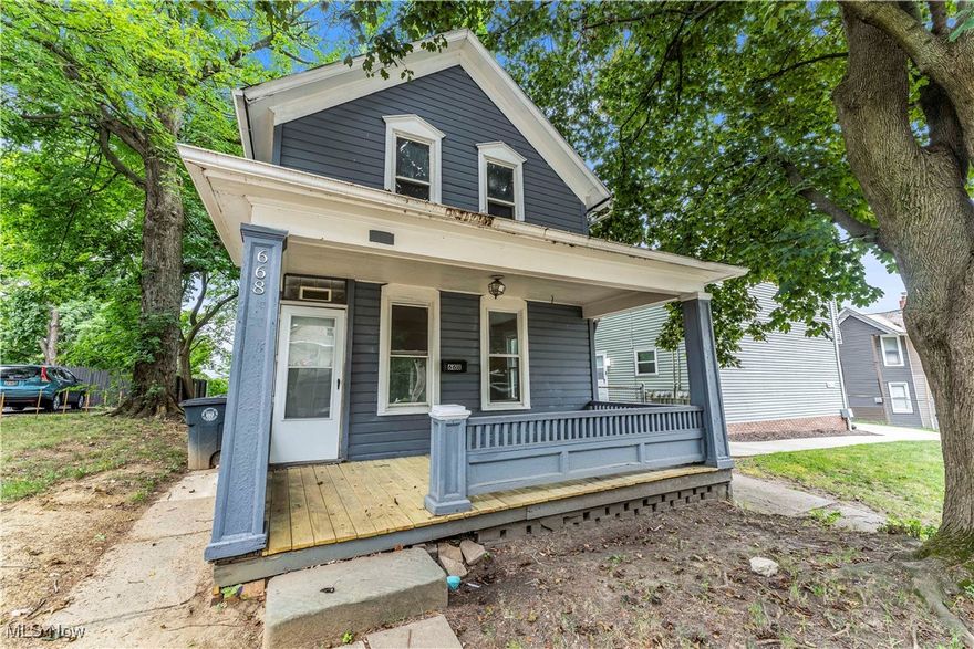 TURNKEY HOME located just south of Akron University!! Perfect home for the savvy investor looking for a CASH FLOWING property or a first-time buyer wanting to build equity in a solid neighborhood. 3 bedrooms/1 bathroom - totally renovated w/ new flooring, updated kitchen/bathroom, and plenty of backyard space! Newer furnace, hot water tank, and kitchen appliances. Sewer line was replaced by previous ownership for peace of mind for years to come. 668 Sherman is ready for its new owner - schedule your showing today!