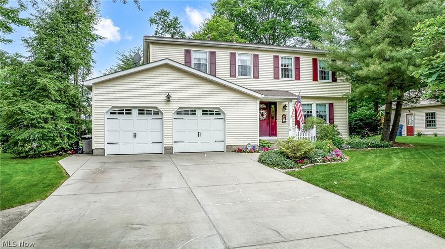 Nestled in a serene Cortland neighborhood, this delightful colonial-style home offers the perfect blend of comfort and style. With 4 bedrooms, 2.5 baths, and ample living space, it presents an ideal setting for family living. Upon entry, you're greeted by a living room perfect for gathering and relaxation. Moving toward the back of the home is a well-appointed eat-in kitchen featuring granite counters and built-in features, catering to culinary enthusiasts. Adjacent to the kitchen is the family room featuring a gas fireplace. A separate dining room adds elegance to the main level, complemented by a convenient half bath. The first floor also boasts Acacia hardwood flooring. Ascend the stairs to discover the spacious master bedroom, complete with a walk-in closet, vanity area, and full bathroom, offering a tranquil retreat. Three additional bedrooms share a full bath. The finished basement expands the living space, offering versatility with a recreation room, workshop, laundry area and utility room, catering to various lifestyle needs. Step outside to the Trex deck that will accommodate all your outdoor entertainment needs. If that wasn’t enough, walk down the steps and through the fence to indulge in the luxury of a salt water in-ground pool, ideal for summer enjoyment, entertaining and relaxation. Additional highlights include central air conditioning, vinyl siding, and a newer roof, ensuring comfort and durability. Don't miss the chance to call this charming residence your new home! Call now for your private showing.