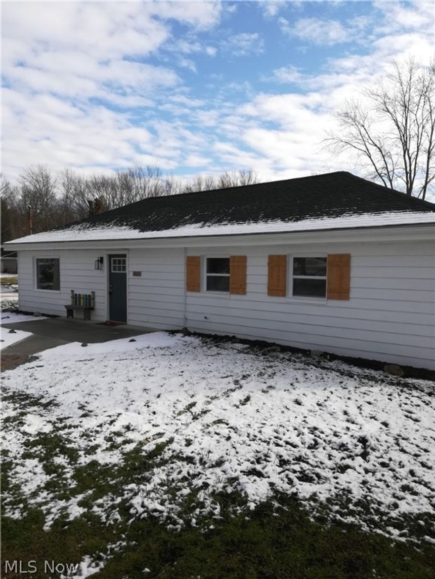 Cozy ranch, in Copley Township, newly renovated, it sits on a half acre lot. The kitchen features granite counters with tile backsplash, newer flooring, windows, A/C, roof, and gutters. Copley-Fairlawn school district, conveniently located in proximity to shopping center, and major roadways. Large concrete patio, big backyard with newer shed. Home warranty.