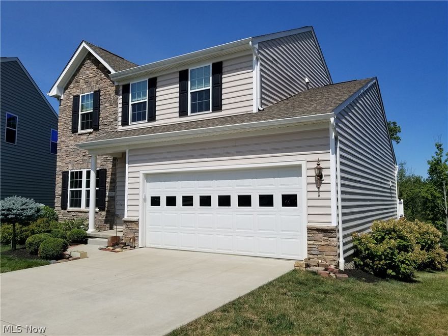 A spectacular opportunity to rent this custom built home in Peninsula! First walk into the foyer that brings you into the formal dining room with plenty of natural light. The spacious living room offers gas fireplace and opens to a stunning kitchen with built in appliances, cherry bordeaux timberlake cabinets, upgraded designer light fixtures, a gorgeous island, laminated wood floor, a walk-in pantry and a sliding glass door which opens to a 26x14 deck from which you can get a marvelous view of the neighborhood and a pond nearby and enjoy your morning coffee! Half bath and laundry both located on the main floor! The second level offers a master suite with master bath that has a garden tub, separate shower and granite countertop. Two additional bedrooms with great closet space and a full bathroom on the second level with a space that can be used as an office or hangout area! The finished basement is great space for entertaining or relaxing and offers a half bath and ample storage space