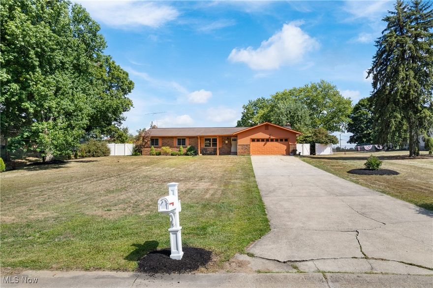 Welcome to 502 Valley Crest Dr, a delightful brick ranch nestled on just over half an acre in Mogadore. Perfectly positioned on a quiet no-outlet street, this home offers a serene setting with a huge fenced backyard—ideal for outdoor living, entertaining, and play. Step outside and you’ll find a spacious yard complete with a garden shed for tools and storage, giving you plenty of room to garden, relax, or enjoy summer gatherings. Inside, this well-maintained ranch provides comfortable single-floor living with the timeless appeal of brick construction. The basement has fresh paint and new carpet. With its generous lot size, private fenced-in yard, and peaceful location, this home offers the best of both charm and practicality. Don’t miss your chance to own this rare find in Mogadore!