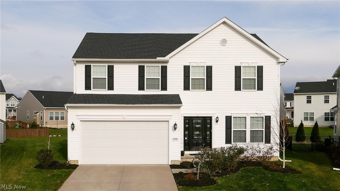 WOW! This beautiful, newly constructed home in the highly desired Meadow Lakes community is sure to impress! Located on a cul-de-sac, this home boasts over 3,000 square feet of living area featuring 3 bedrooms, a large loft, a first floor office, a partially finished basement, and 4 bathrooms. Many upgrades have also been done throughout the home including modern lighting fixtures, luxury vinyl flooring, upgraded kitchen cabinets and upgraded carpeting. Plenty of natural light flows through the home with an abundance of windows. A beautiful gas fireplace with raised hearth is a great focal point of the living room. The large eat-in kitchen has stainless steel appliances, an island and a breakfast bar. The morning room looks over the spacious backyard. Walk upstairs to the large loft, second floor laundry, a spare full bath, 2 large bedrooms and a gorgeous master suite. The master suite features a tray ceiling, a huge walk-in closet, double vanity in the bathroom, and it's own