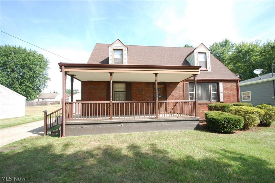 Super neat and clean one owner cape cod boasting over 1600 Sq.Ft. Features living room, formal dining room, kitchen with appliances, first floor bedroom and 1/2 bath plus all hardwood floors under all carpet. The second floor has huge master bedroom 21x15 and another big bedroom and 1 full bath. The basement is full with glass block windows, its been waterproofed and has sump pump and also has newer elec service. There is a 1 and 1/2 car detached garage and a nice lot.