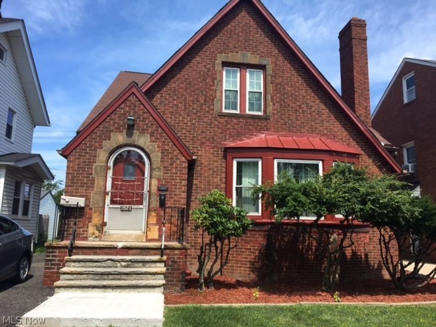 Extra large brick bungalow!  Large than it appears.  Formal living and dining rooms, eat in kitchen, wood burning fireplace, bedrooms down and up.  Unique home, the possibilities are endless.  Three car detached brick garage.  A full bath on each floor, plus a finished basement.  A wonderful place to call home.  To be violation free.