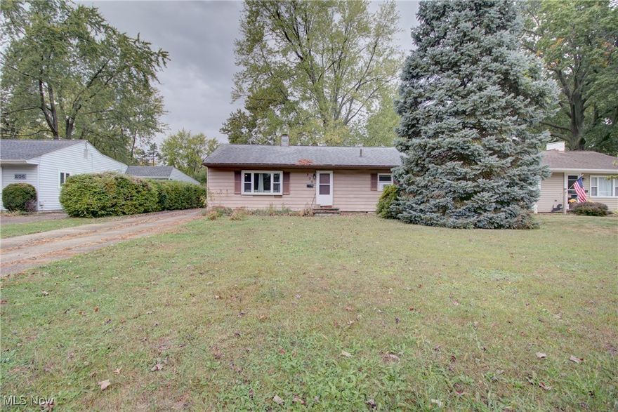 If you're looking for a great home to work on as you go and live in as you go? This adorable 3 bedroom Berea ranch is awaiting your arrival! The hot water tank was replaced 2025, windows were installed 4 years ago, and the furnace was changed over to forced air 4 years ago, as well. You can add AC if you like, however, the current seller is leaving the window units for the next owner. The hardwood floors are in good shape and could easily be refinished, the roof is approximately 10 years old and there is a huge crawl space for easy access to mechanicals.  There is a 1 car garage that is large enough to convert to a 2 car or make a nice workshop area/bike storage, etc. This really is one floor living at it's best, tucked in a neighborhood close to the Metroparks, downtown Berea, Coe and Wallace Lake, shopping & dining.