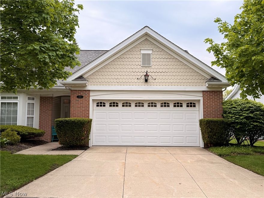 Welcome to easy one-floor living with just the right amount of charm. This beautifully maintained ranch condo offers over 1,500 sq ft of bright, open space with soaring vaulted ceilings and a neutral palette that feels calm, clean, and is completely move-in ready. The layout delivers exactly what buyers are looking for: a Great Room with a gas fireplace, 2 spacious bedrooms, including a private master ensuite with a walk-in closet, and a 2nd full bath--really, it's like 2 suites--all designed for comfort and convenience. The kitchen features solid-surface countertops, under-cabinet lighting, a pantry, and all appliances, making your move seamless from day one. Enjoy your light-filled morning room with a slider that opens to a private patio, perfect for morning coffee or quiet evenings outdoors. Major updates: ~3-year-old roof, a new hot water tank, and 2 newer toilets. Additional highlights buyers will appreciate: attached 2-car garage with shelving, storage/closets galore, washer & dryer, and a Bonus refrigerator/freezer in the garage.