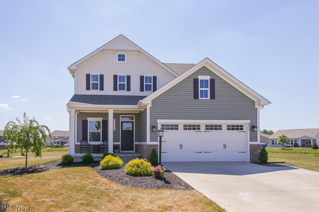 Absolutely gorgeous colonial awaits its new owner! Situated on a quiet cul-de-sac, this spacious home resides in beautiful North Ridgeville!
Kitchen is sprawling with a large island and dining area. Premium granite counters sit atop beautiful white shaker style cabinetry. Enjoy a neutral color scheme throughout. Floors that are water and scratch resistant luxury vinyl plank on main level. Second level features a spacious loft for entertaining or an office area. Owner's suite is large and features a full master bathroom. Upstairs laundry area makes for convenient cleanup! Need more space for entertaining? Enjoy a gorgeous, stamped patio and huge backyard! Property sits on a massive lot complete with a shed in the back. Home built in 2018. Do not miss out on this fantastic home!
