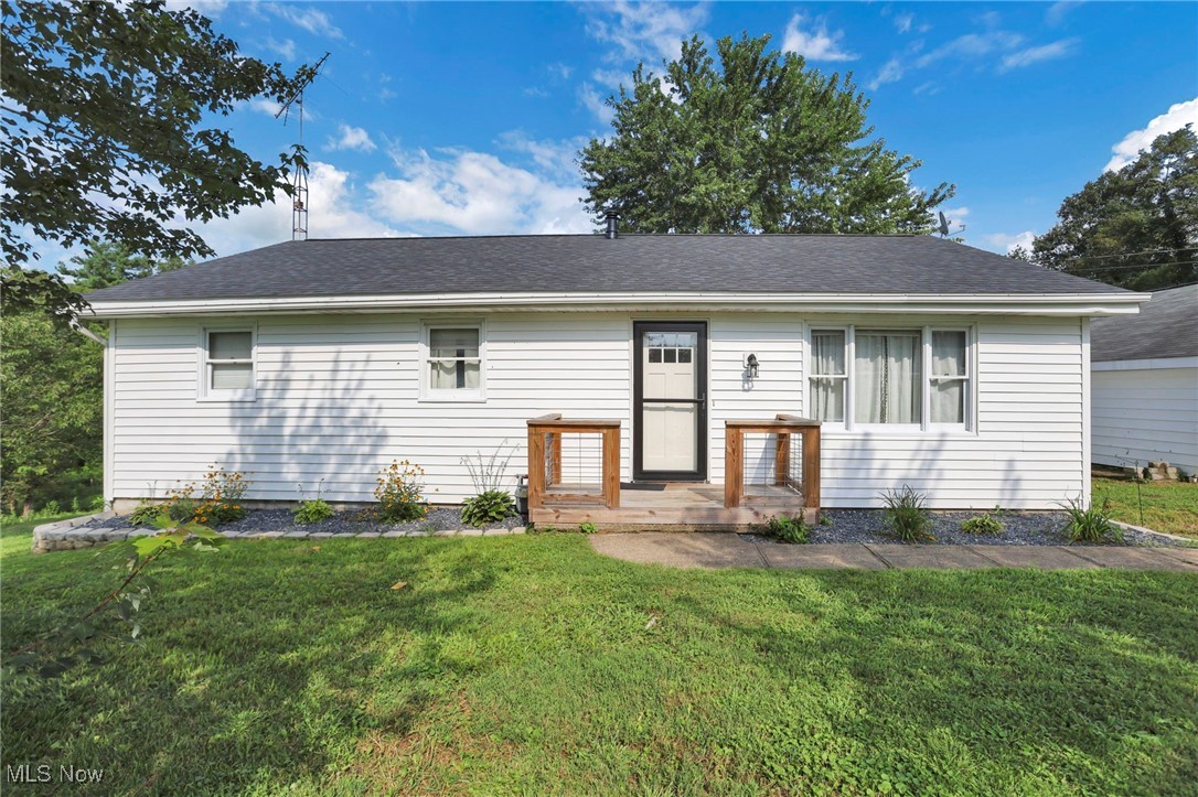 Welcome to this charming 3-bedroom, 1 (2) full bath ranch home nestled on over just under 4 acres of peaceful countryside. Inside, you'll find a comfortable layout with a full bathroom upstairs and convenient plumbing hook-up ready for a second bath in the basement — ideal for expansion or added functionality. Outside the property you will find a 2-car detached garage, detached shop for tools or hobbies, and a horse barn ( all have electric ), making it perfect for those looking for extra space to work and play. Whether you're starting a hobby farm, need room for equipment, or just want to enjoy wide open space, this home offers a rare mix of functionality and rural charm. Plenty of room to grow, garden, ride, or relax — all just a short drive from town and Salt Fork State Park. Brand New roof 07/31/2025. New Hot Water Tank. New beautiful back deck! Seller to give buyer $1,000 credit towards new pressure tank! Don’t miss out on this unique slice of country living! Schedule your private showing today!