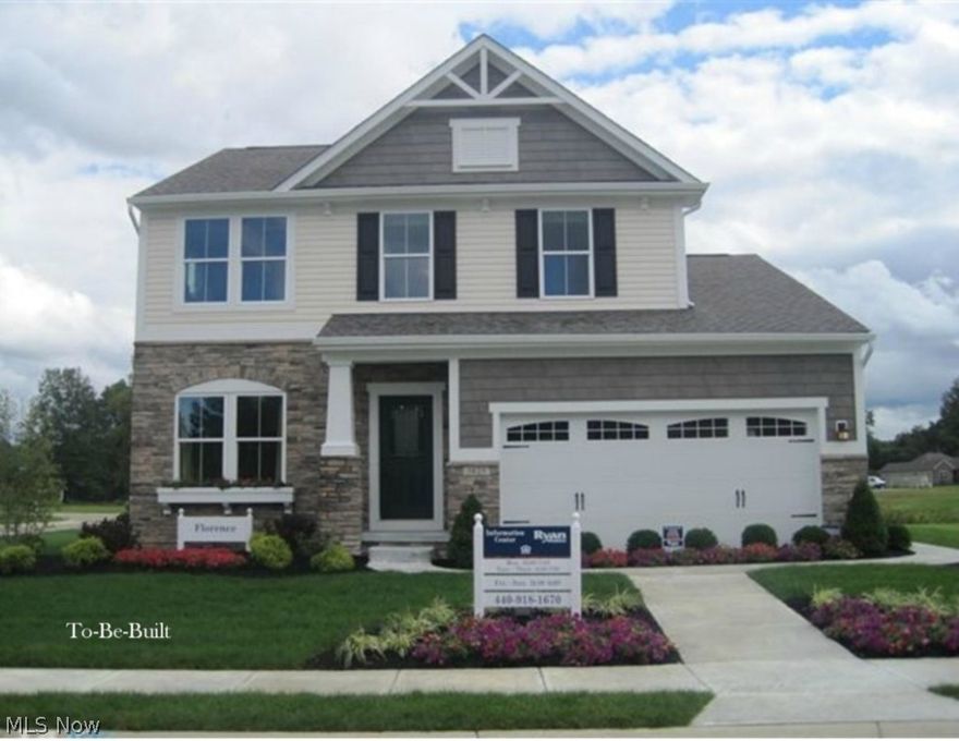 The Florence has an open airy layout, features a spacious kitchen, 9’ ceilings throughout the first floor and an additional living/dining room. The owner’s suite includes a large walk in closet and private bath. There are two additional bedrooms and an open loft area, providing versatility for a fourth bedroom/office area. Also included is a full basement. This home is Built Smart which will save you 20-30% on your utility bills. The community features plenty of open space and a covered pavilion for gatherings. Home is TO-BE-BUILT. Photos are for illustration purposes.