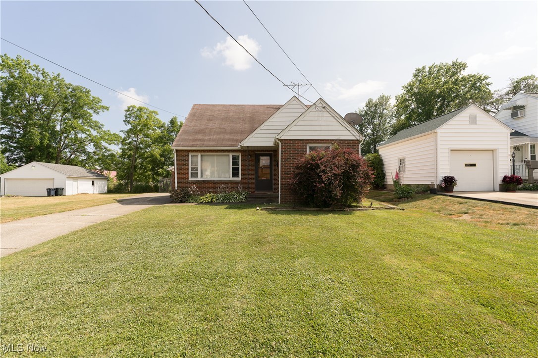 Welcome to 944 Donald Ave., a solid all-brick 3-bedroom, 1-bath Cape Cod offering nearly 1,200 sq ft of comfortable living space. This home features great curb appeal, a spacious detached 2-car garage, and a fantastic location close to restaurants, shopping, and all major highways—perfect for commuters and anyone looking for convenience. Inside, you’ll find a warm and inviting living room that flows into an eat-in kitchen with beautiful wood cabinets and ample space for casual dining. Two generously sized bedrooms on the main floor provide convenient one-level living, while the large upstairs bedroom makes an ideal owner's suite, home office, or creative flex space. With just a few cosmetic updates, this home can truly shine. Whether you're a first-time buyer, investor, or someone looking to add personal touches, this property offers incredible potential and value. Don’t miss your opportunity to own this well-built, well-located home—schedule your showing today!