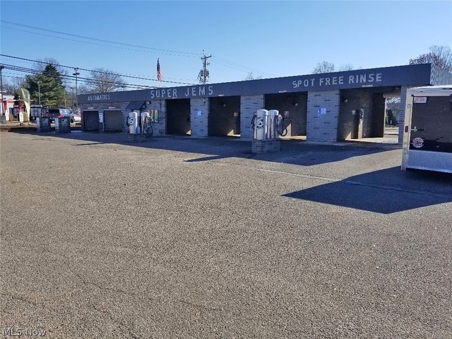 Car Wash Business with Real Estate Auction - All Brick Building with (2) Automatic Wash Bays - (4) Self-Serve Bays - Lot Size 123' x 150' - New Philadelphia, OH - On-Site & Online Bidding Available. ABSOLUTE AUCTION, all sells to the highest bidder on location. ONLINE BIDDING BEGINS SUNDAY – JANUARY 29, 2023 – 1:00 PM and AUCTION LIVE ON-SITE BIDDING WILL BEGIN TUESDAY – JANUARY 31, 2023 – 1:00 PM. Real estate features a good solid brick car wash. (2) bays are automatic drive-thru, and other (4) bays are self-serve w/ high-pressure wands. Additional features include multiple vacuums & multiple vending machines. City water & sewer. Office area/control room. Great location in hub of activity. TERMS ON REAL ESTATE: 10% down auction day, balance due at closing. A 10% buyer’s premium will be added to the highest bid to establish the purchase price. Any desired inspections must be made prior to bidding. All information contained herein was derived from sources believed to be correct. Informa