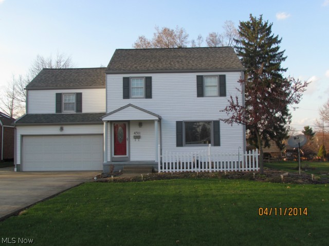 Too many updates to list all: new roof and siding in 2008, New furnace and AC in 2006, new composite deck (27x11x10x13) in 2012, remodeled both bathrooms in 2012, and new flooring throughout much of the house in 2012. Home is much larger than it appears with open floor plan. Ample fenced backyard perfect for families and pets. Only minutes from 77 and 62. Don't miss an opportunity to see this move-in ready home.