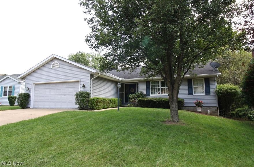 This ranch home offers large living room with fireplace, Master bedroom with private bath and walk in closet , 2 more bedrooms and full bath , newer furnace and AC , two car garage and private screened in porch