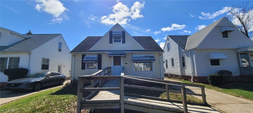 Quintessential 3 bedroom cape cod in the heart of Euclid!  Tons of potential and natural light.  Full basement, covered patio and more!