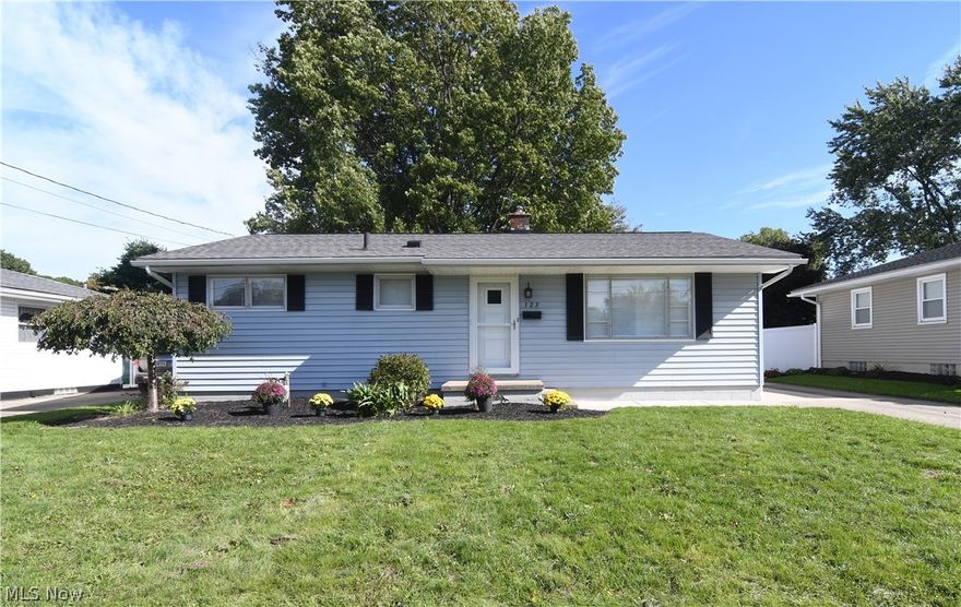 Amazing opportunity to own this pristine ranch.  This home features three bedrooms and 1 full bath.  The home has a newer roof(2018).  The kitchen has newer laminate flooring, freshly painted, stove, refrigerator and dishwasher.  The entire home has been freshly painted with newer carpet. The lower level post a large recreation room with a modern efficient furnace.  One car garage located on a beautiful lot with a fenced in backyard.  The home has been recently power -washed and spouting cleaned out.   Call for your private showing today.